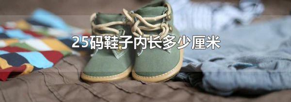 25码鞋子内长多少厘米