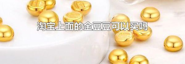 淘宝上面的金豆豆可以买吗