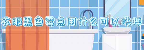 衣服黑色霉点用什么可以洗掉