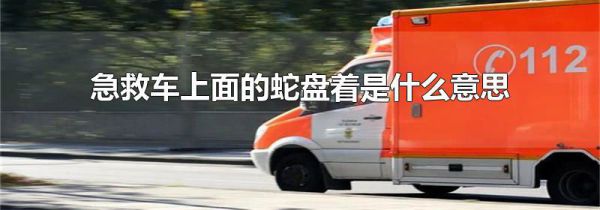 急救车上面的蛇盘着是什么意思