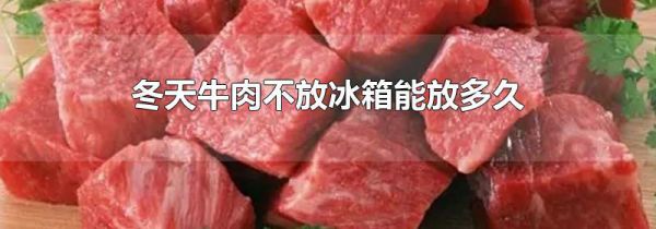 冬天牛肉不放冰箱能放多久
