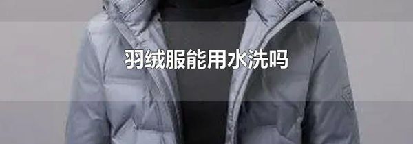 羽绒服能用水洗吗
