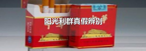 阳光利群真假辨别