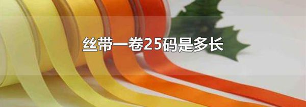 丝带一卷25码是多长