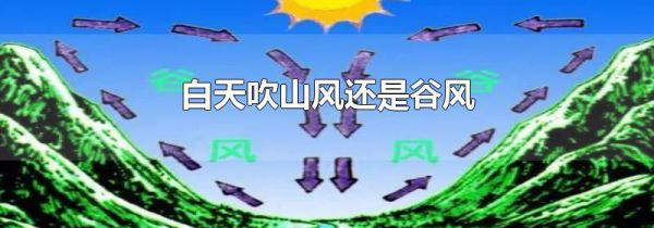 白天吹山风还是谷风