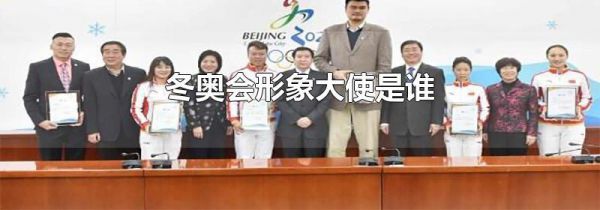 冬奥会形象大使是谁