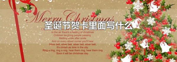 圣诞节贺卡里面写什么