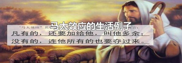 马太效应的生活例子