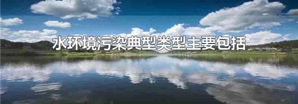 水环境污染典型类型主要包括