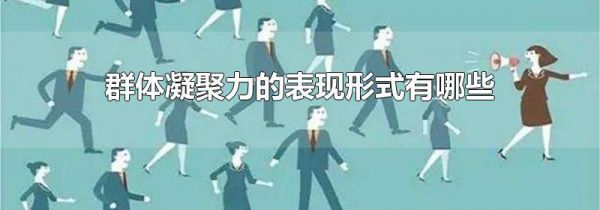 群体凝聚力的表现形式有哪些