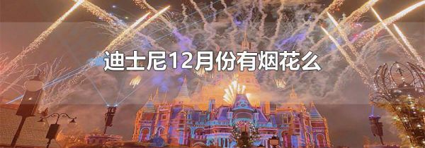 迪士尼12月份有烟花么
