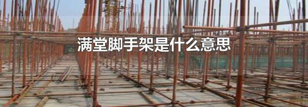 满堂脚手架是什么意思