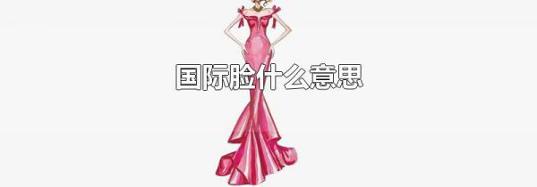 国际脸什么意思