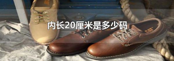 内长20厘米是多少码