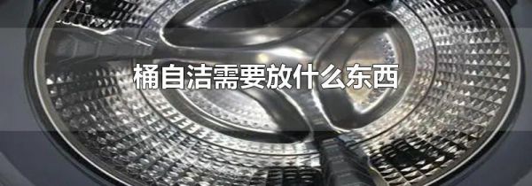 桶自洁需要放什么东西