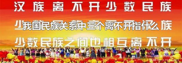 我国民族关系中三个离不开指什么