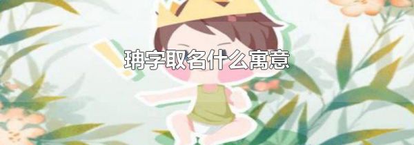 珃字取名什么寓意