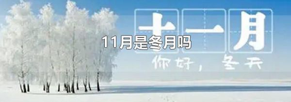 11月是冬月吗