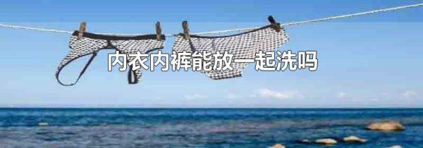 内衣内裤能放一起洗吗