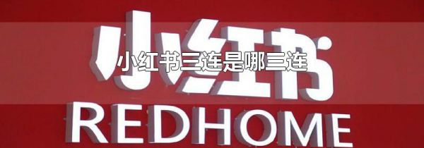 小红书三连是哪三连