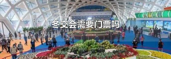 冬交会需要门票吗