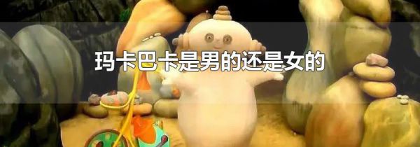 玛卡巴卡是男的还是女的