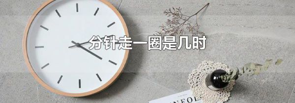 分针走一圈是几时