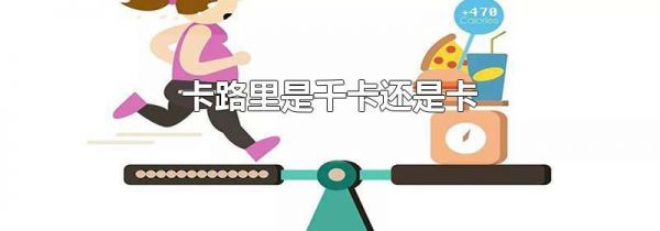 卡路里是千卡还是卡