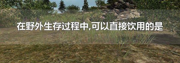 在野外生存过程中,可以直接饮用的是