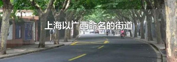 上海以广西命名的街道