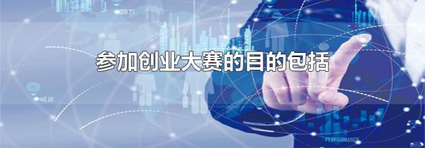 参加创业大赛的目的包括