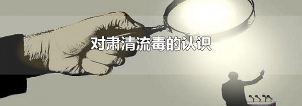 对肃清流毒的认识