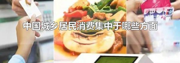 中国城乡居民消费集中于哪些方面