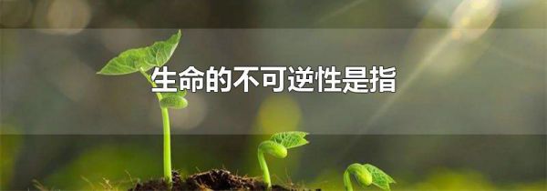 生命的不可逆性是指