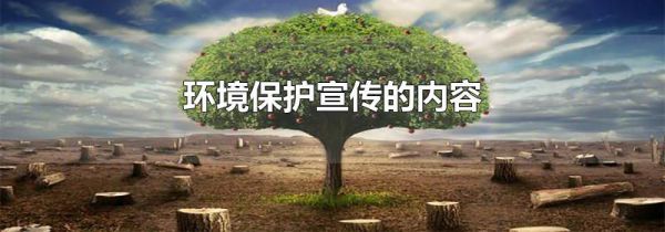 环境保护宣传的内容
