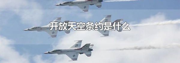 开放天空条约是什么