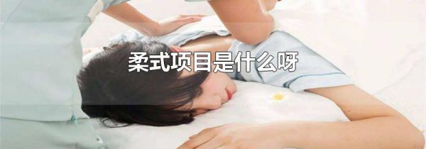 柔式项目是什么呀