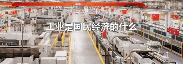 工业是国民经济的什么