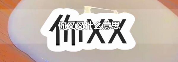 你叉叉什么意思