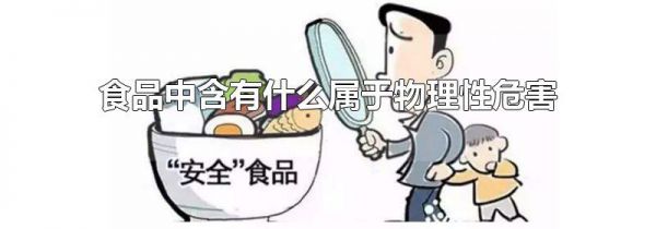 食品中含有什么属于物理性危害