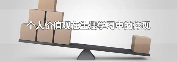 个人价值观在生活学习中的体现