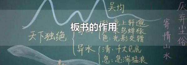 板书的作用
