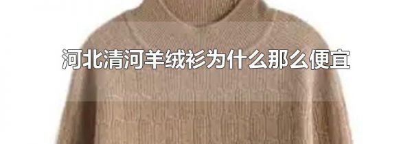 河北清河羊绒衫为什么那么便宜