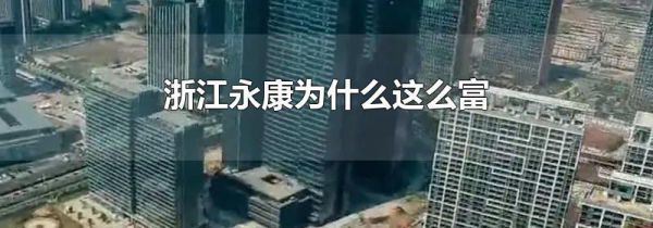 浙江永康为什么这么富