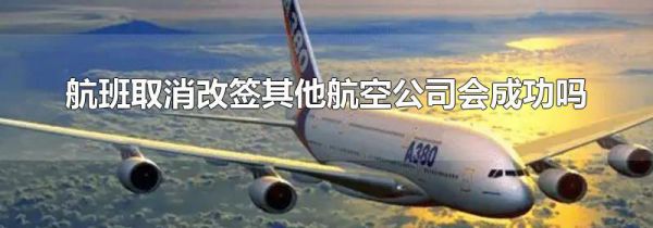 航班取消改签其他航空公司会成功吗