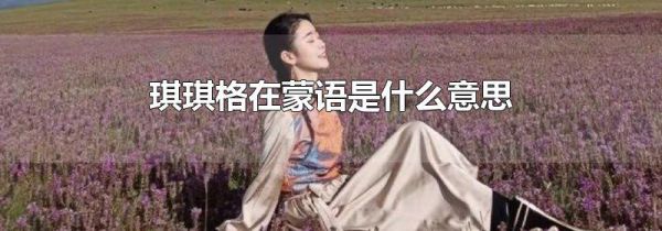 琪琪格在蒙语是什么意思