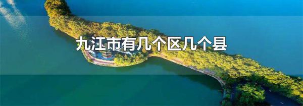 九江市有几个区几个县