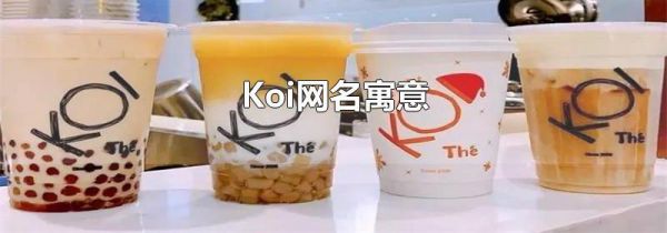 Koi网名寓意