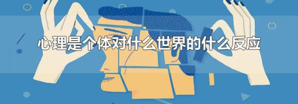 心理是个体对什么世界的什么反应