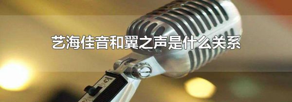 艺海佳音和翼之声是什么关系